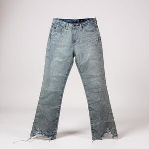 AG Jodi High Rise Slim Flare Distressed Jeans